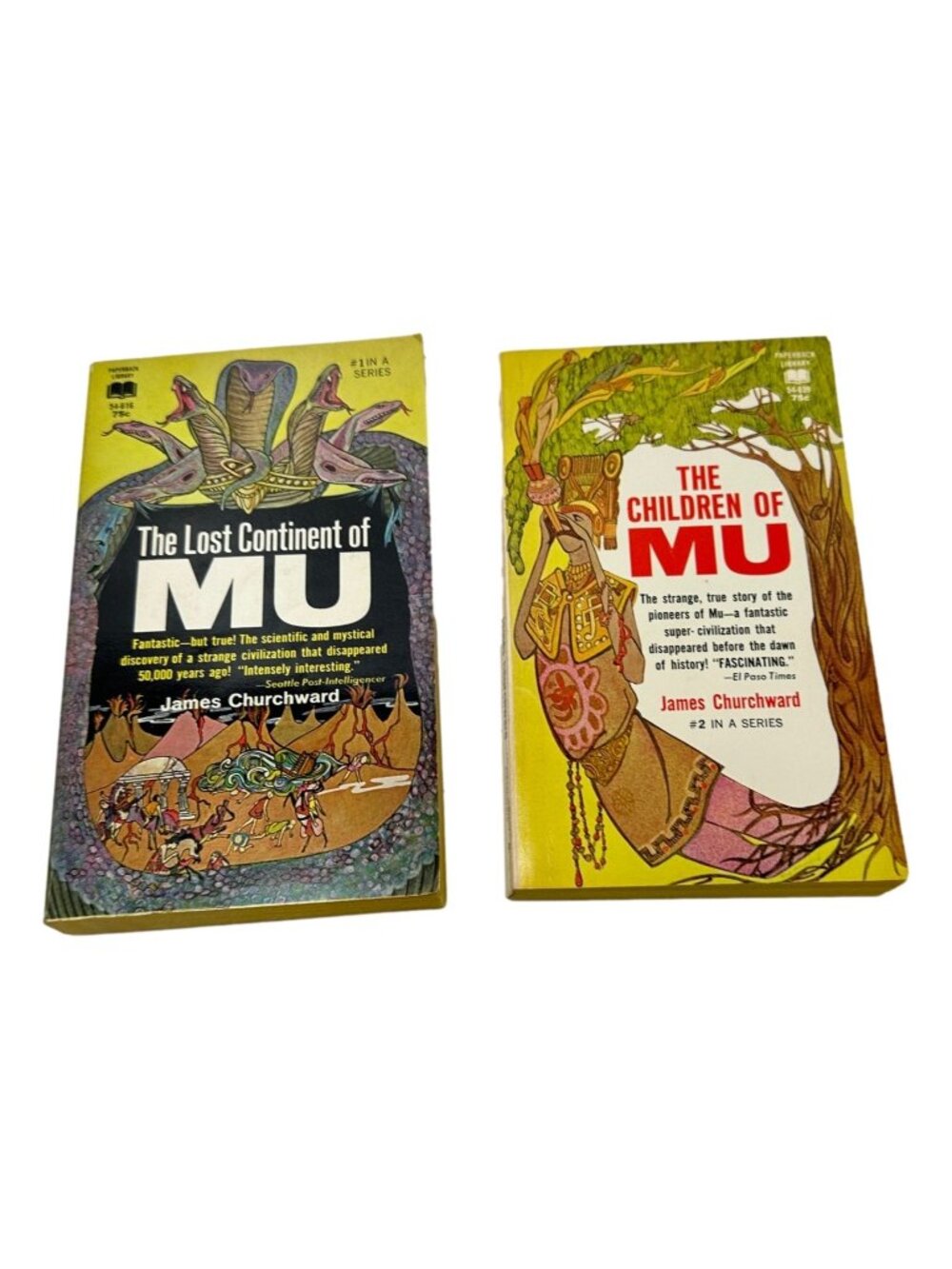 Lost Continent & Children‎ of Mu Lot 2 Books James Churchward L PB 1970